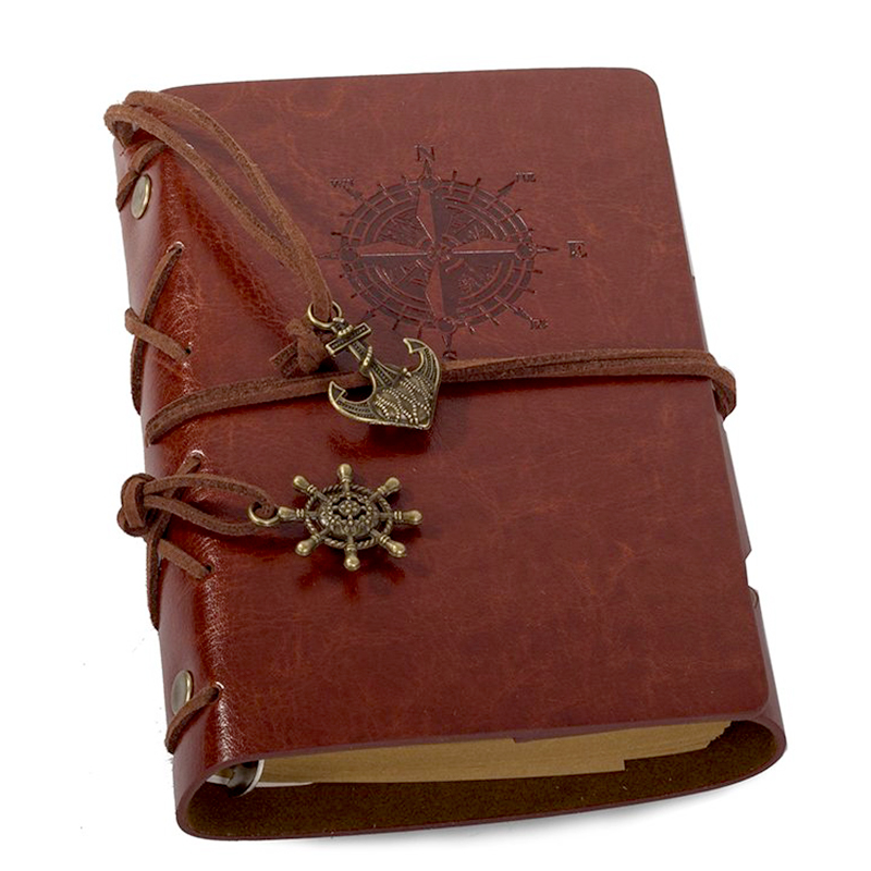 Vintage retro Cestovateľský denník hnedý