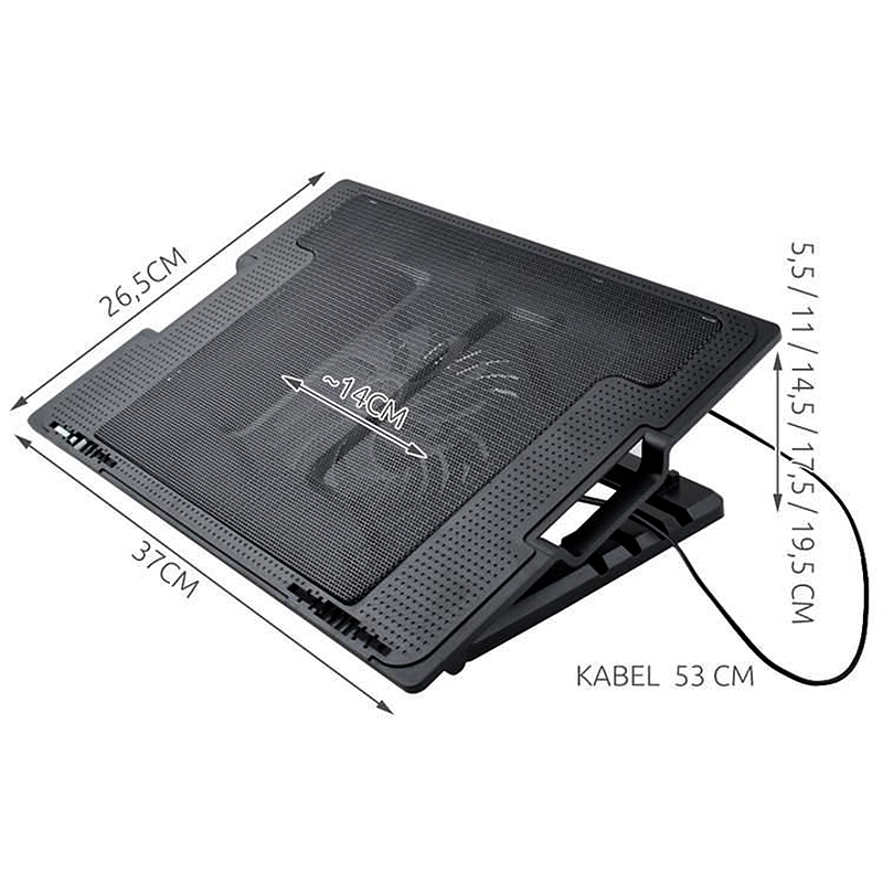 Chladiaca podložka pod notebook nastaviteľná