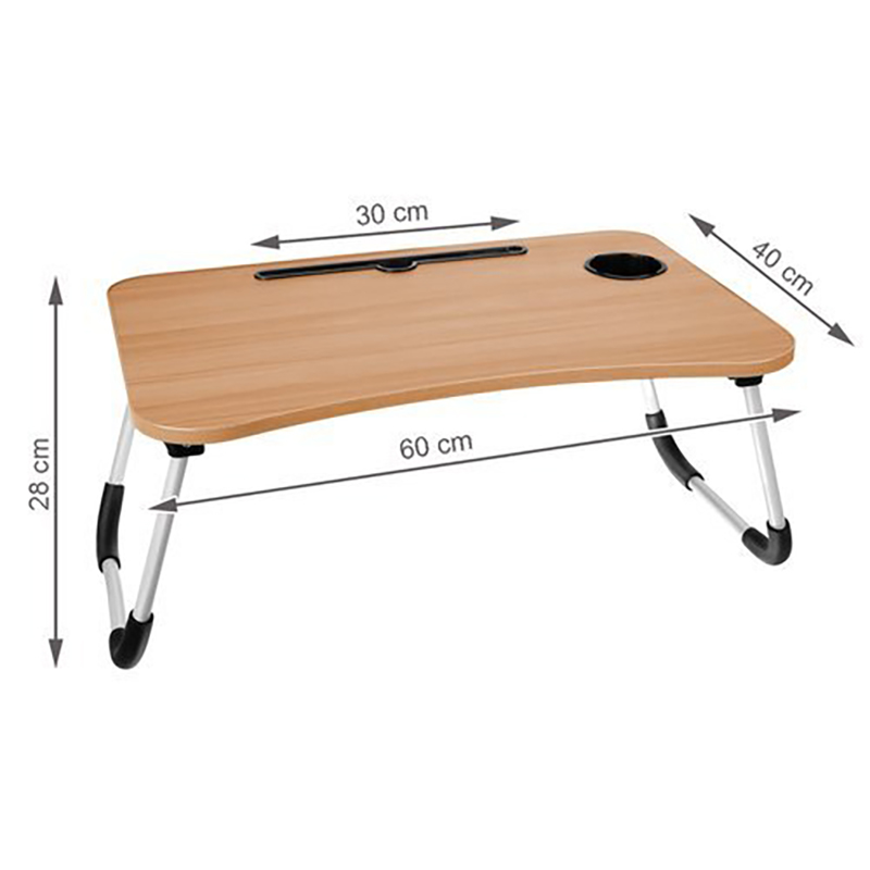 Skladací stolík na notebook drevený