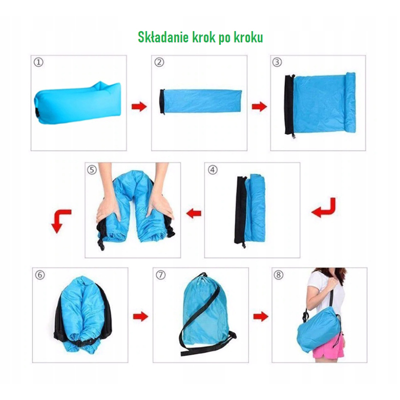 Lazy bag - Nafukovacia sofa pomarančová