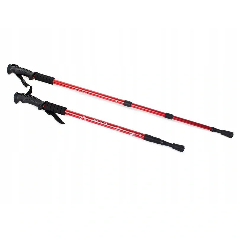 Teleskopická turistická palica Nordic červená