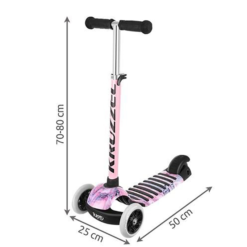 KRUZZEL - Kolobežka trojkolka Rapid Pu