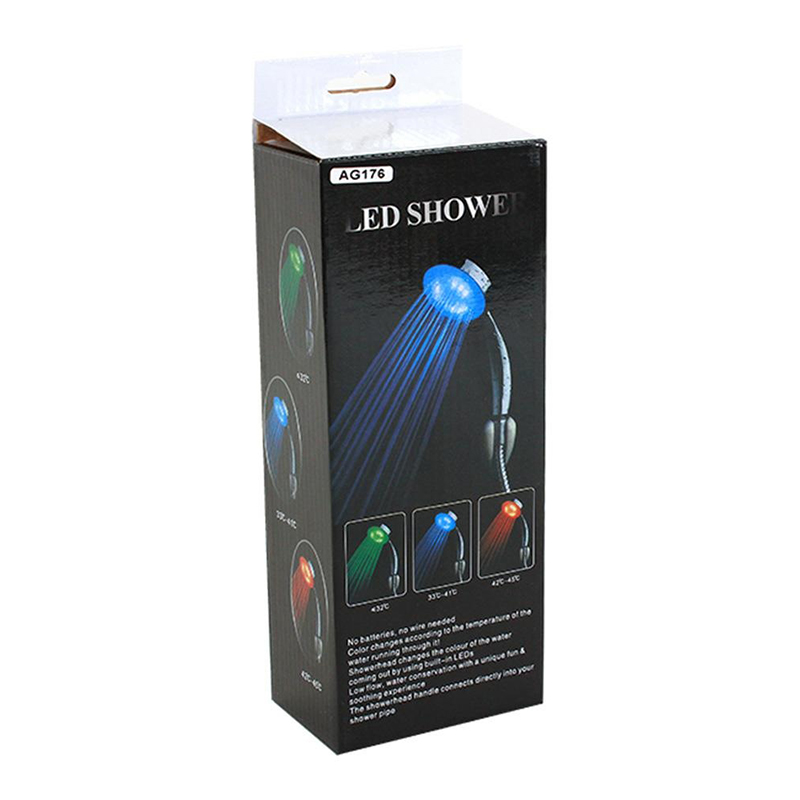 LED Sprchová hlavica farebná