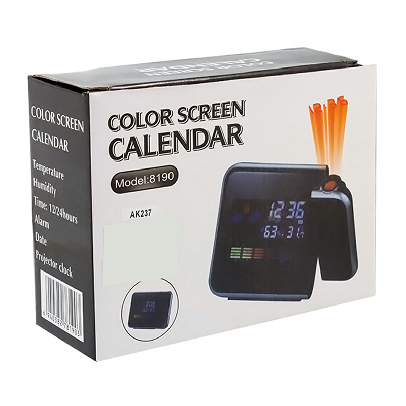 Meteostanica s hodinami a projektorom MH8190 čierna