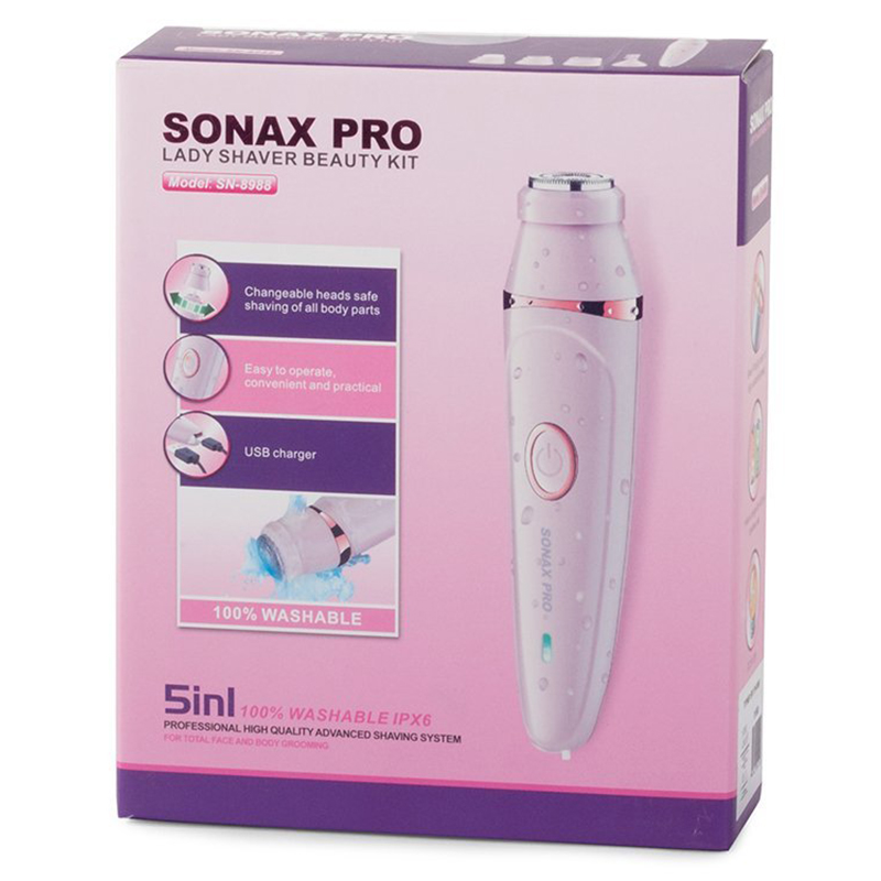 SONAX PRO SN-8988 - Dámsky depilátor + leštička na nechty 5 v 1