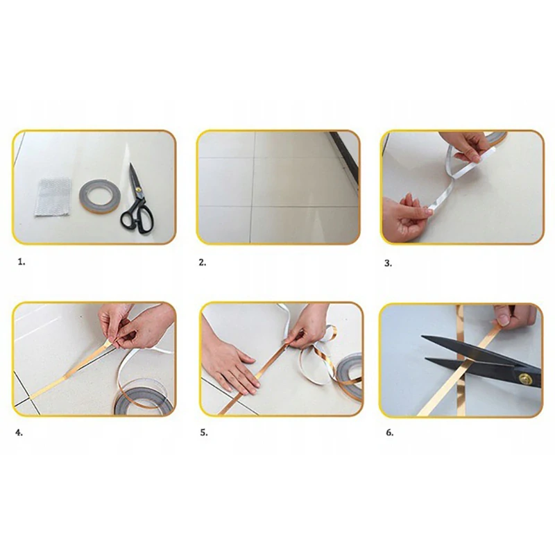 Dekoračná lepiaca páska zlatá 50m / 5mm