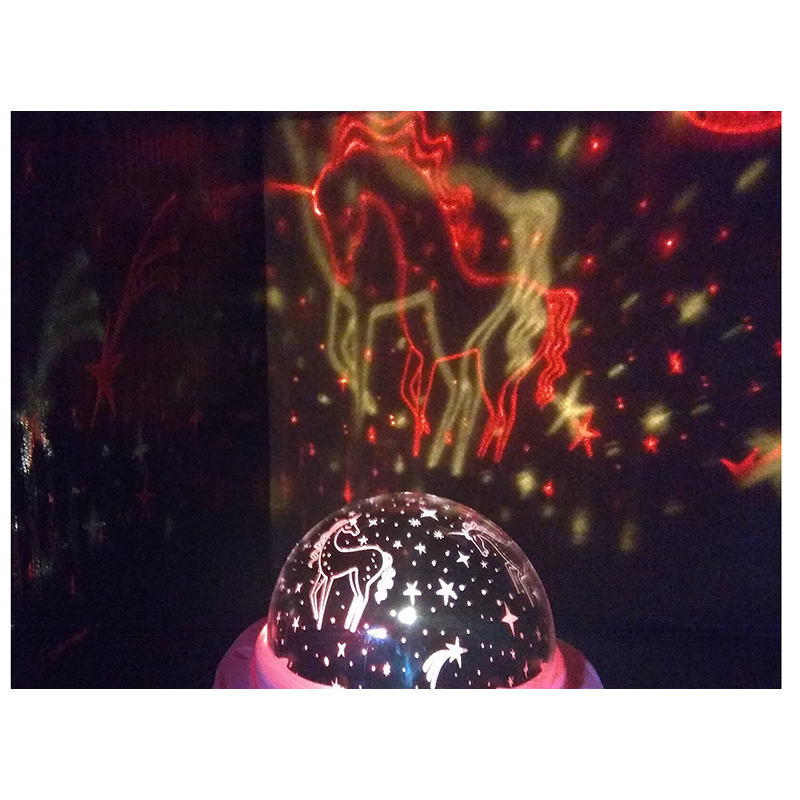 Nočná lampa s projektorom 