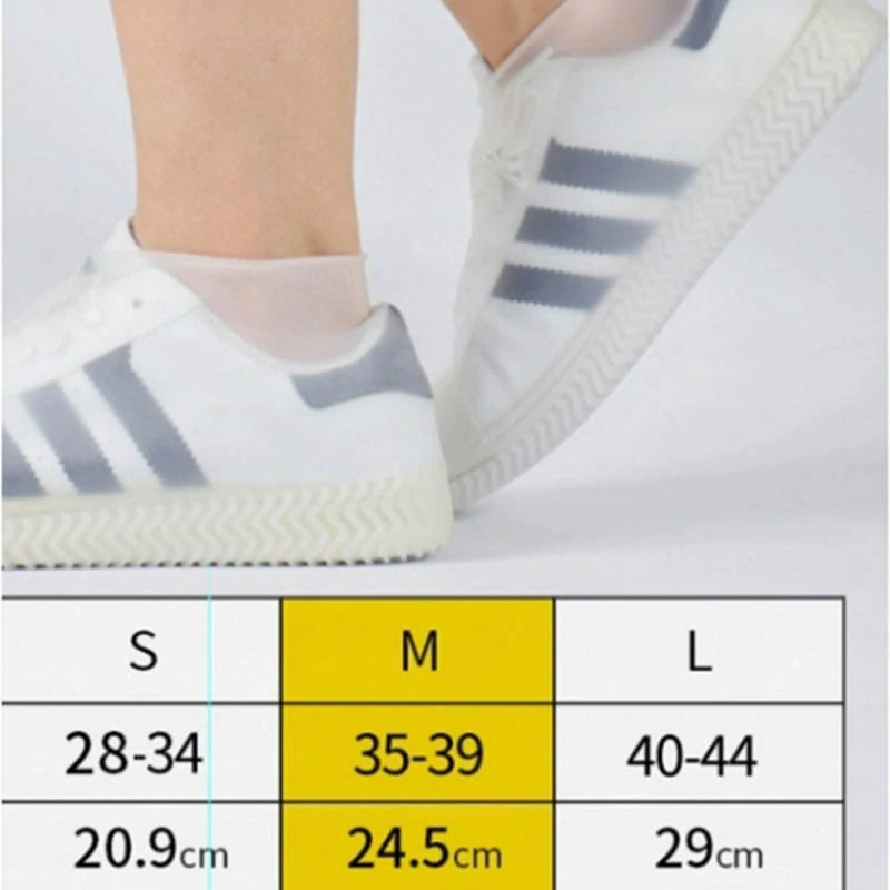 Vodotesné silikónové návleky na topánky M (35-39)