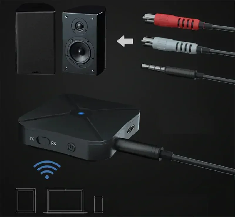Transmitter Bluetooth KN319 vysielač + priíjmač