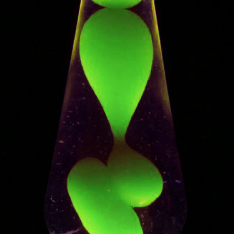 Lávová lampa zelená