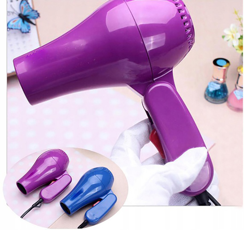 Skladací turistický fén na vlasy tichý DM-2008 850W