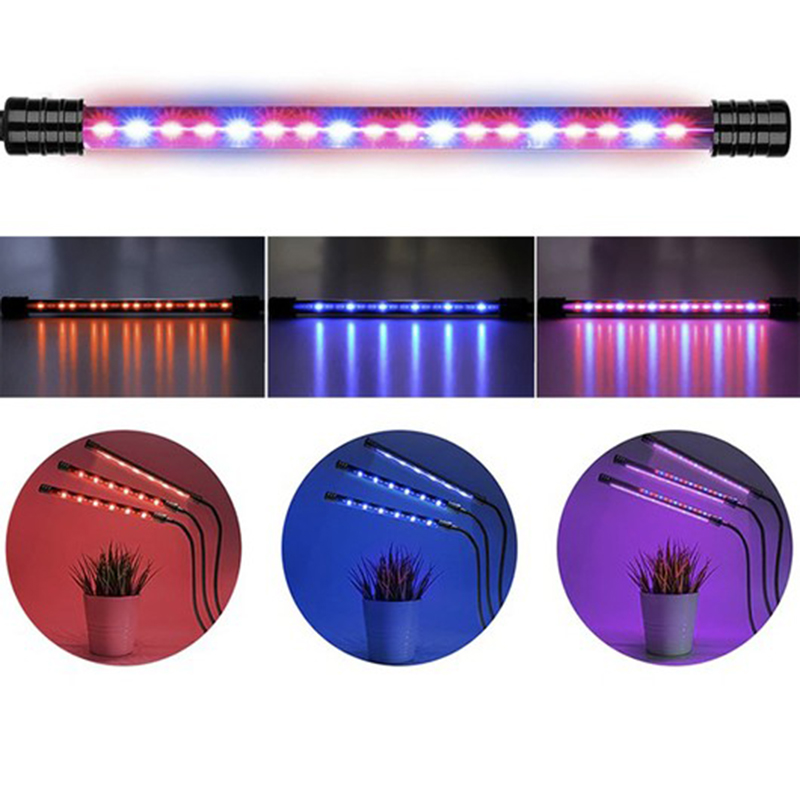 Lampa 20 LED na podporu rastu rastlín 3ks