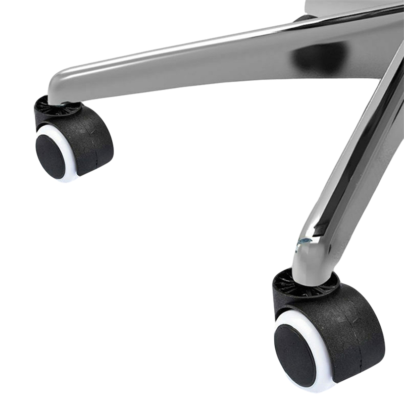 Kolieska na stoličku 5ks biele