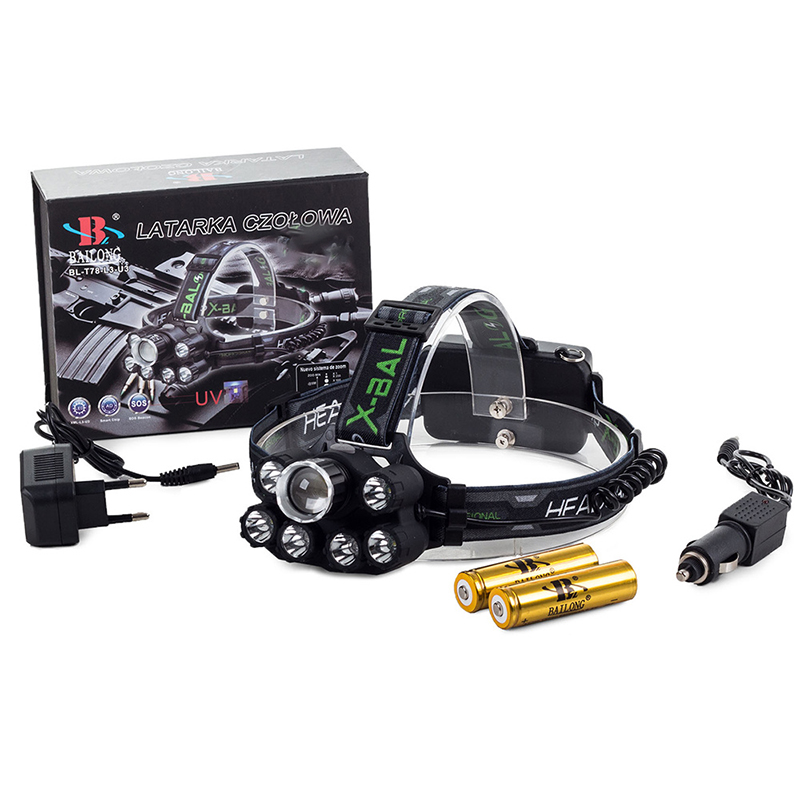 Bailong BL-T78-L3-U3 - Profesionálna čelovka Cree XL-T6