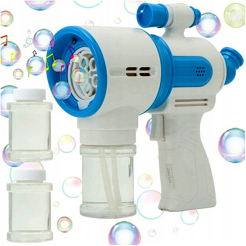 Pištoľ na bublifuk LED + hudba