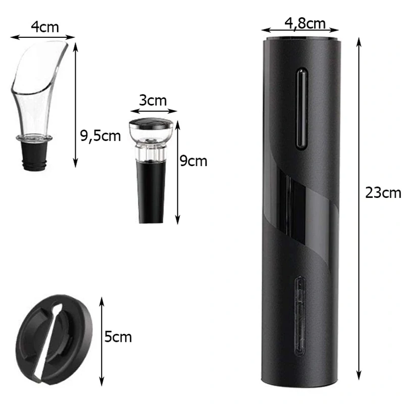 Sada na víno s elektrickým otváračom 23 cm