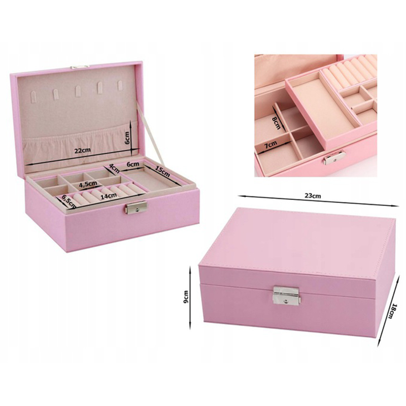 Kufrík na bižutériu 23x18cm