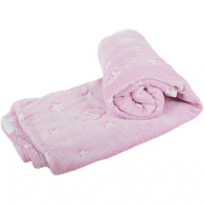 Svietiaca deka 200x150cm ružová
