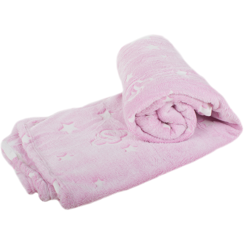 Svietiaca deka s rukávmi 190x170cm ružová