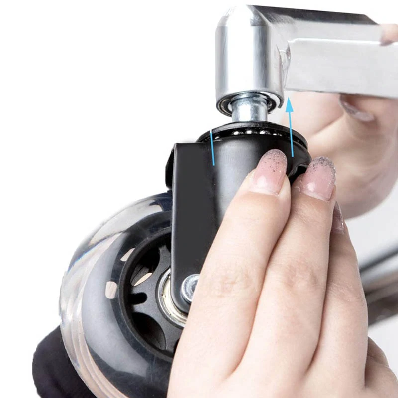 Kolieska na stoličku 75mm 5ks čierne