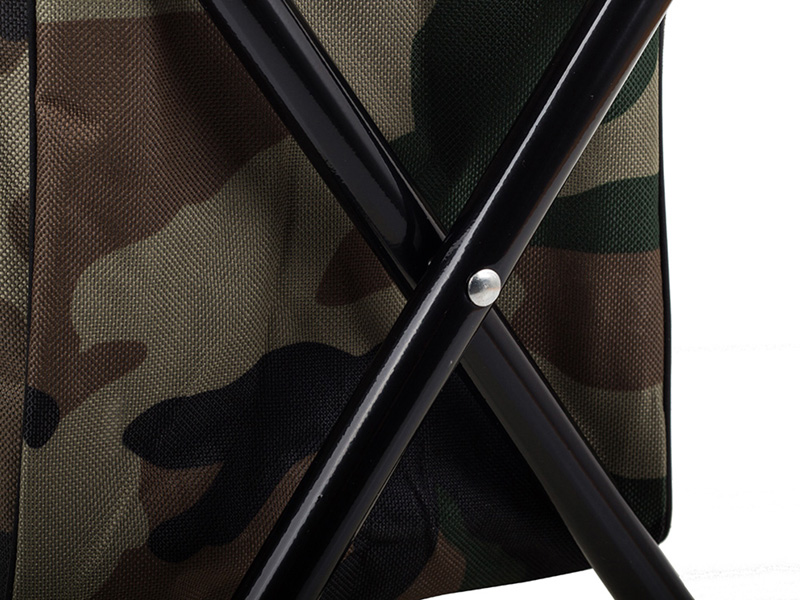 Turistická skladacia stolička s operadlom a taškou Army