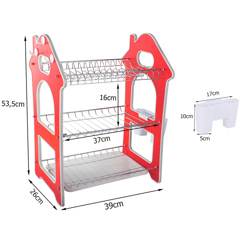Odkvapkávač trojposchodový Domček 26x39x53cm