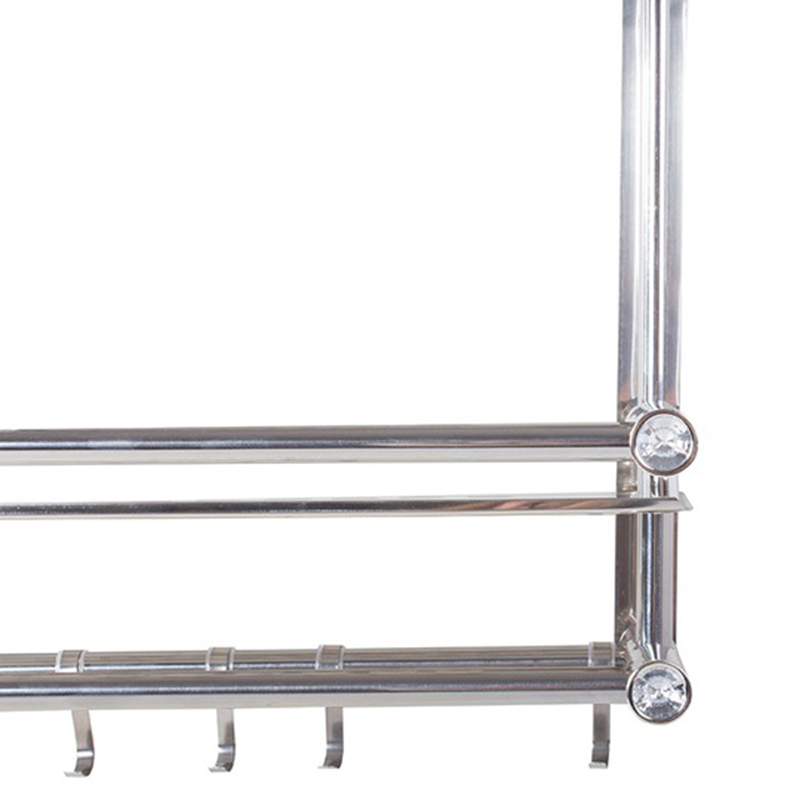 Nástenná polička do kúpeľne dvojposchodová