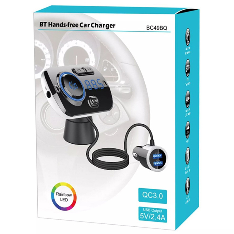 Audew Transmitter FM Bluetooth USB 5.0 multifunkčný 8v1
