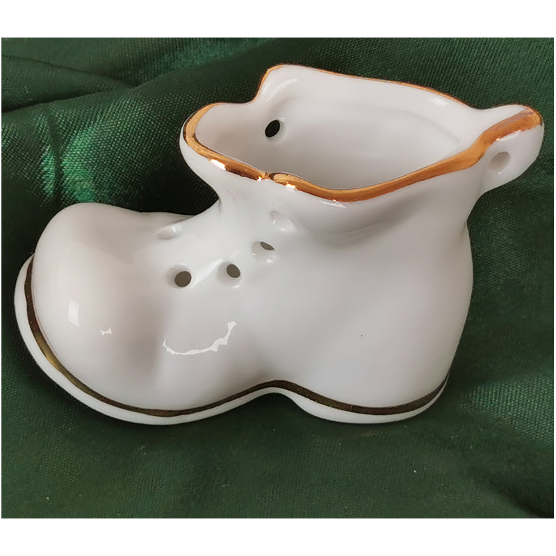 Reutter Porzelan - Porcelánová topánka so zlatým okrajom 7 cm