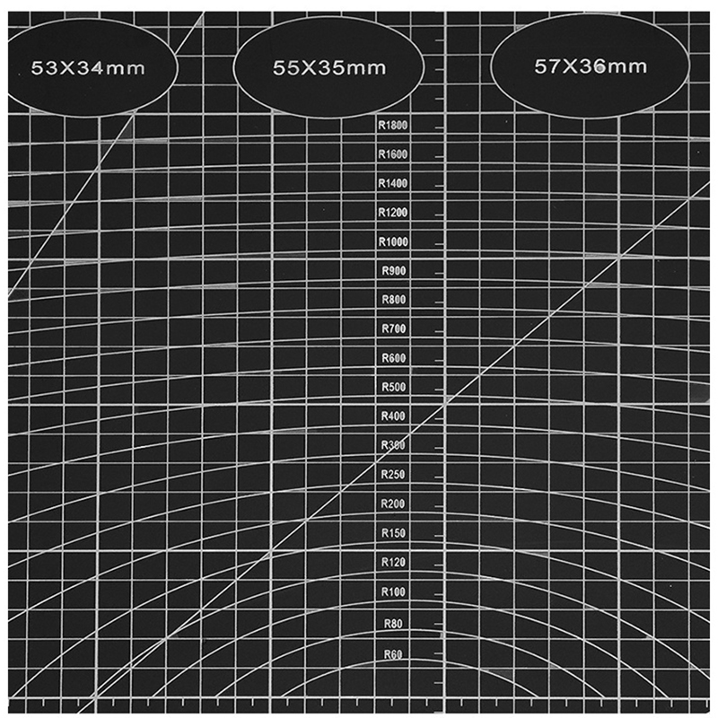 Modelárska podložka na rezanie A1 obojstranná čierna