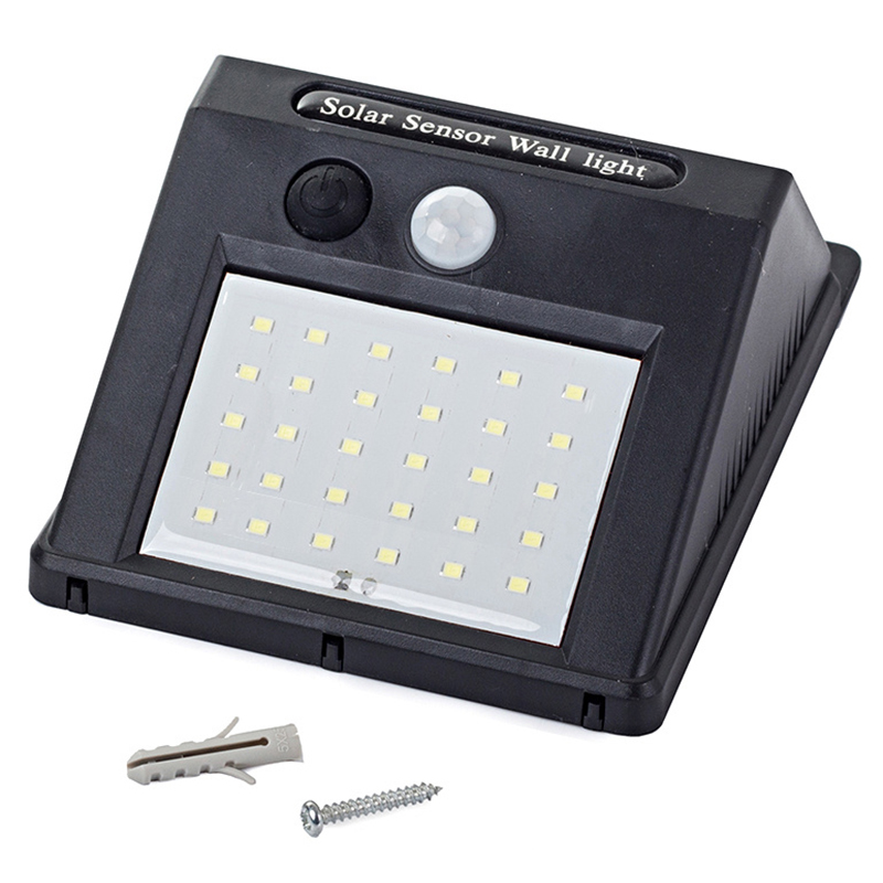 Solárna lampa na stenu 30LED SMD s pohybovým senzorom