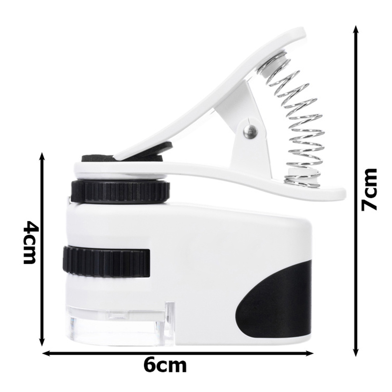 Mini mikroskop vreckový na telefón 60x MPK10-CL60X