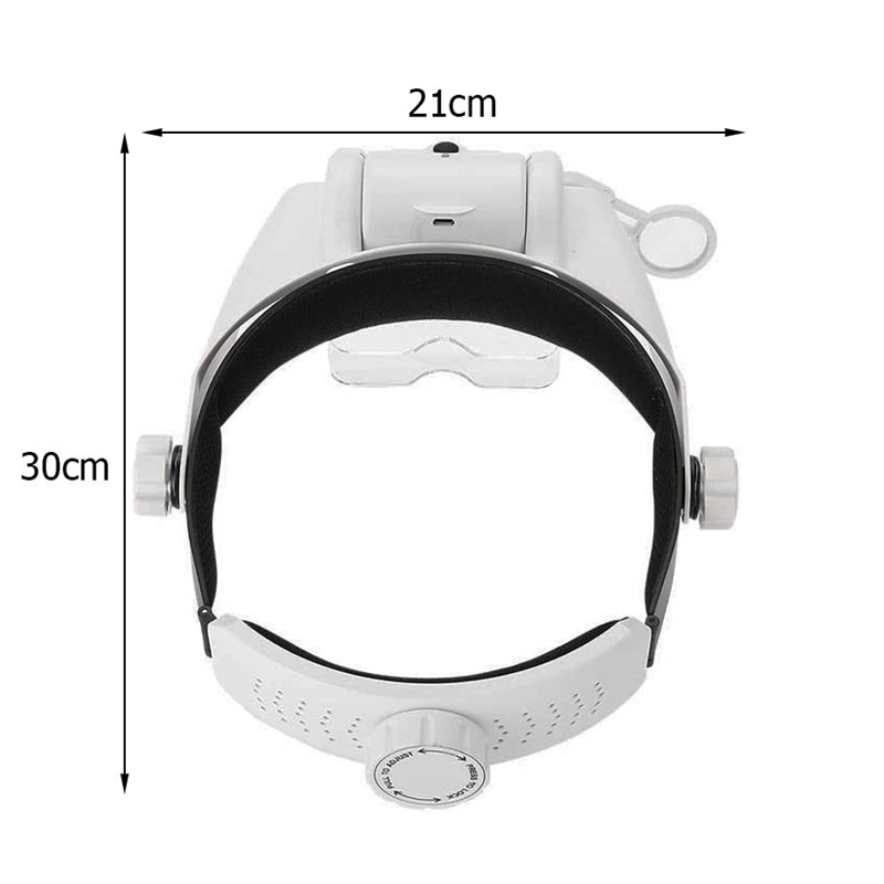 Náhlavná lupa s 3xLED podsvietením a vymeniteľnými šošovkami MG81000-G