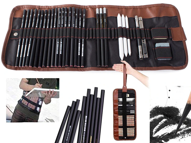 Profesionálna sada na kreslenie 29 dielna s puzdrom