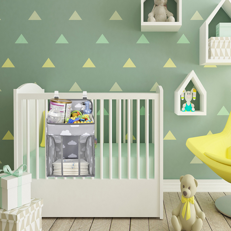 Organizér na detskú postieľku modrý