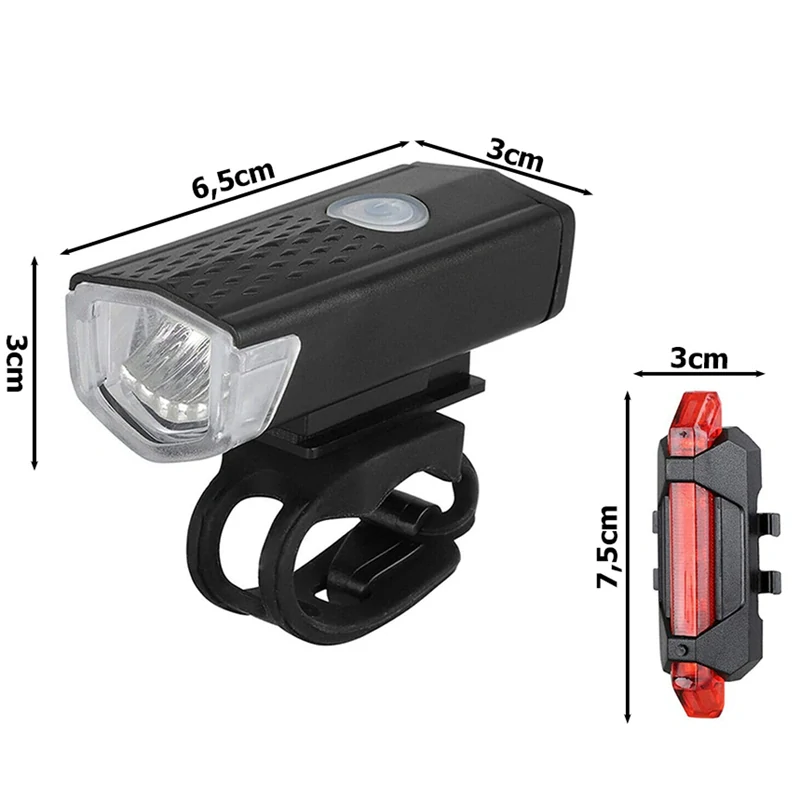 Sada predné a zadné LED svetlo na bicykel