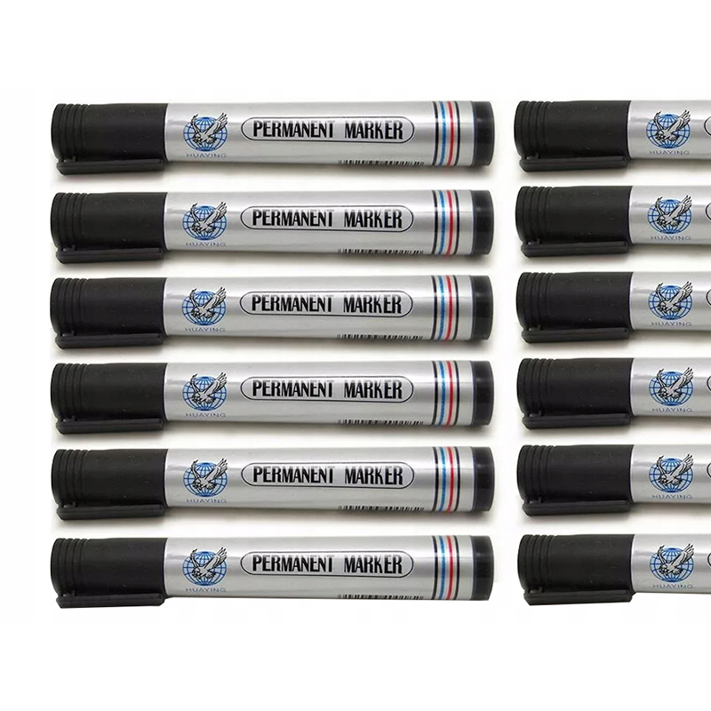 Popisovač permanentný čierny okrúhly