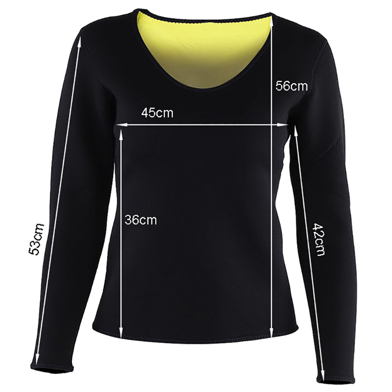 Neoprénové zoštíhľujúce dámske tričko s dlhým rukávom XXL