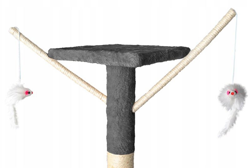 Mačací škrabací strom 138cm sivý