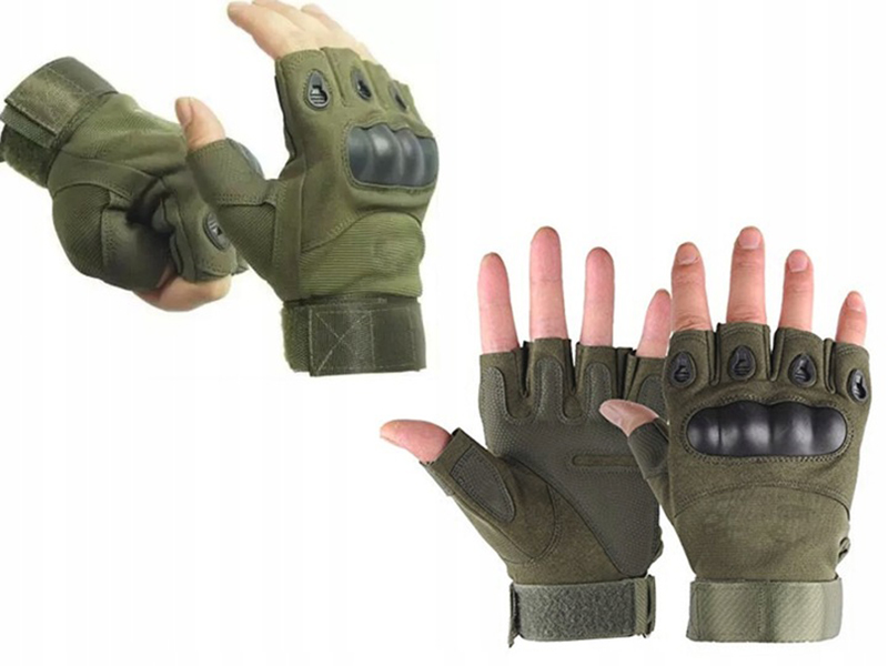 Taktické rukavice vojenské khaki XL