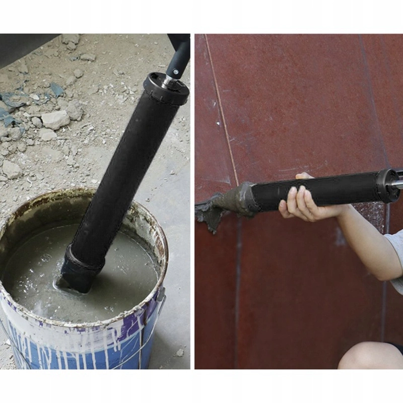 Ručná pumpa na cement, maltu a stavebné hmoty – 850 ml, 4 nástavce