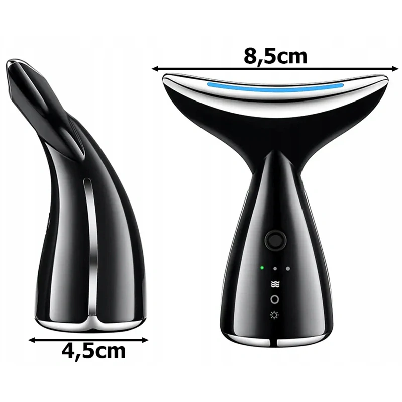 Ultrazvukový relaxačný masážny prístroj na krk a tvár EMS lifting 3v1