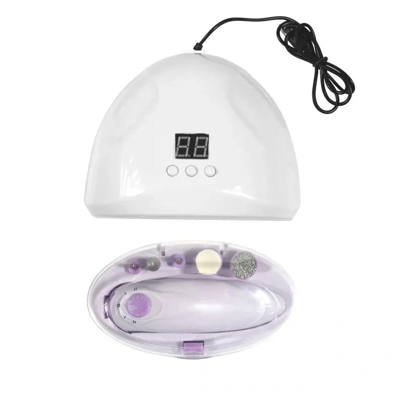 Sada na manikúru 2v1 lampa + frézka na nechty