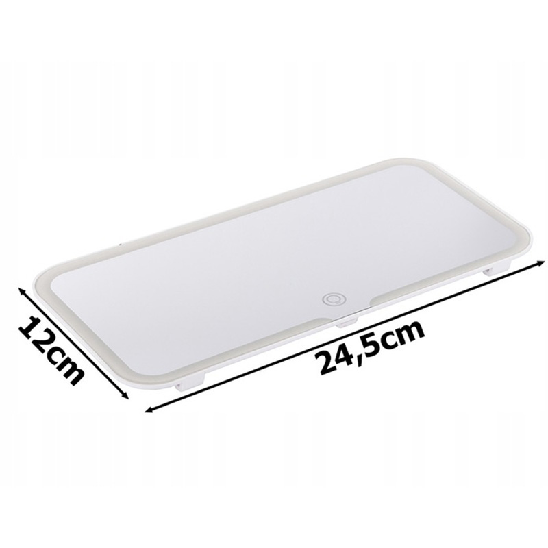 Kozmetické LED zrkadlo do auta