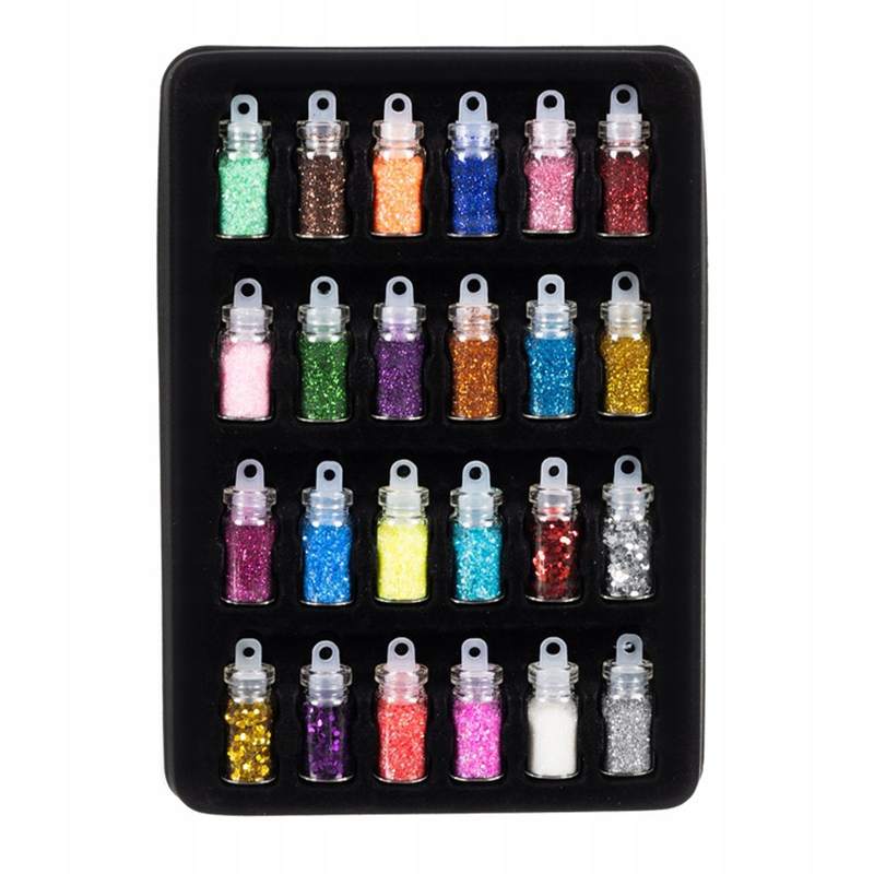 Sada na tetovačky s trblietkami so šablónami