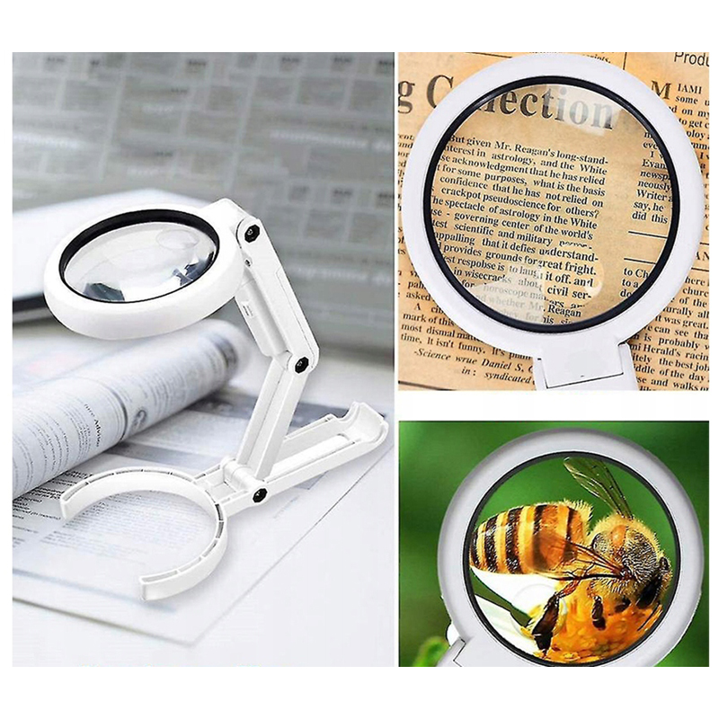 Skladacia lupa LED 5x 11x