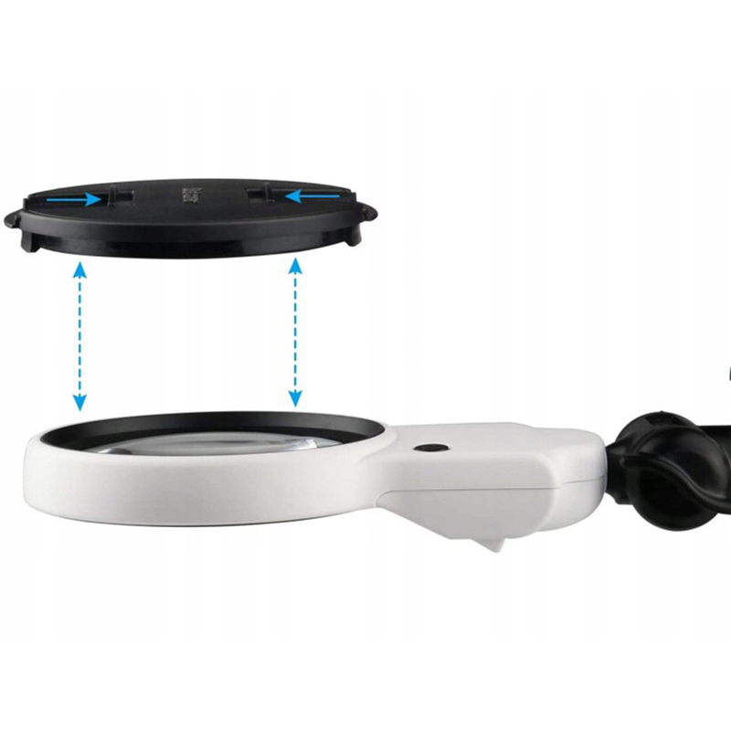 Sada Tretia ruka LED s lupou 5,25x a stojanom na spájkovačku