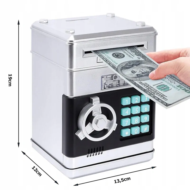 Pokladnička - Bankomat strieborný