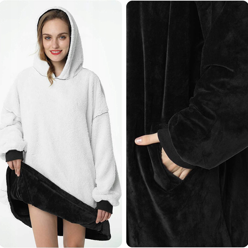 Teplá bunda XXL Oversize unisex čierna