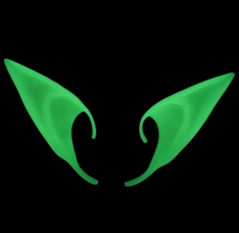 Uši Elfa fluorescenčné